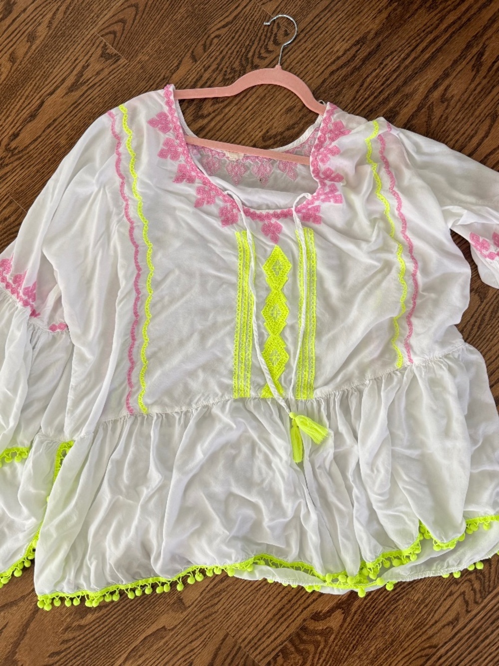 Surf Gypsy Lavender Tie-Dye V-Neck Swim Coverup